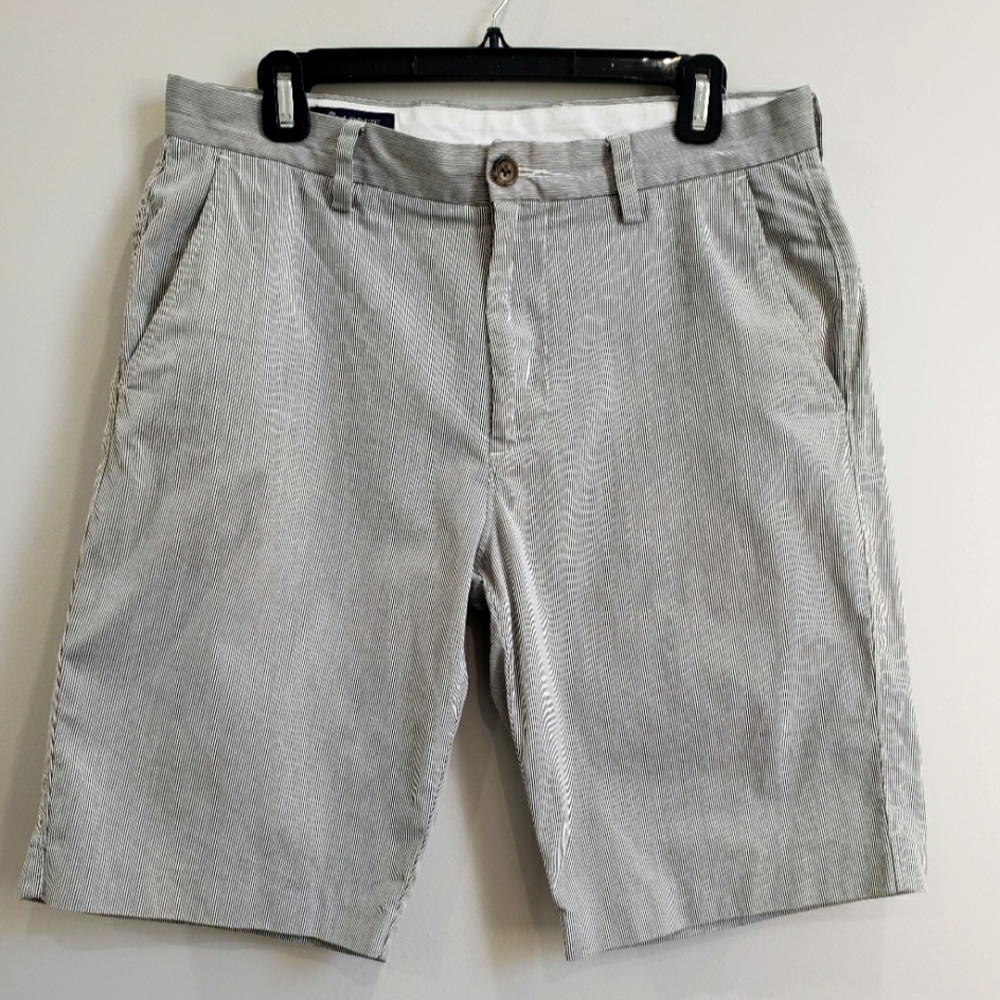 J.CREW Cotton Grey Pin Stripe Shorts | Size 31 W